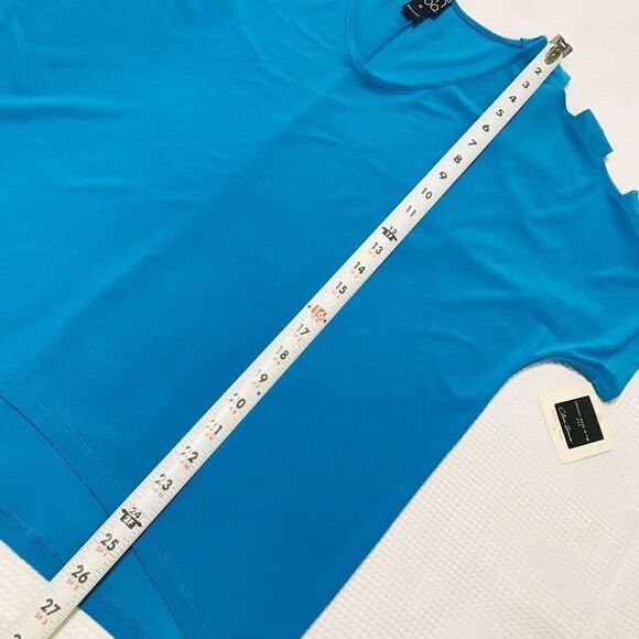 Clara sun woo Short sleeve Blue blouse size M.   A39 - Picture 3 of 6